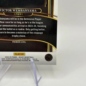 2024-25 Panini Select Victor Wembanyama #102 Premier Level Green White Purple FRENLY BRICKS - Open 7 Days
