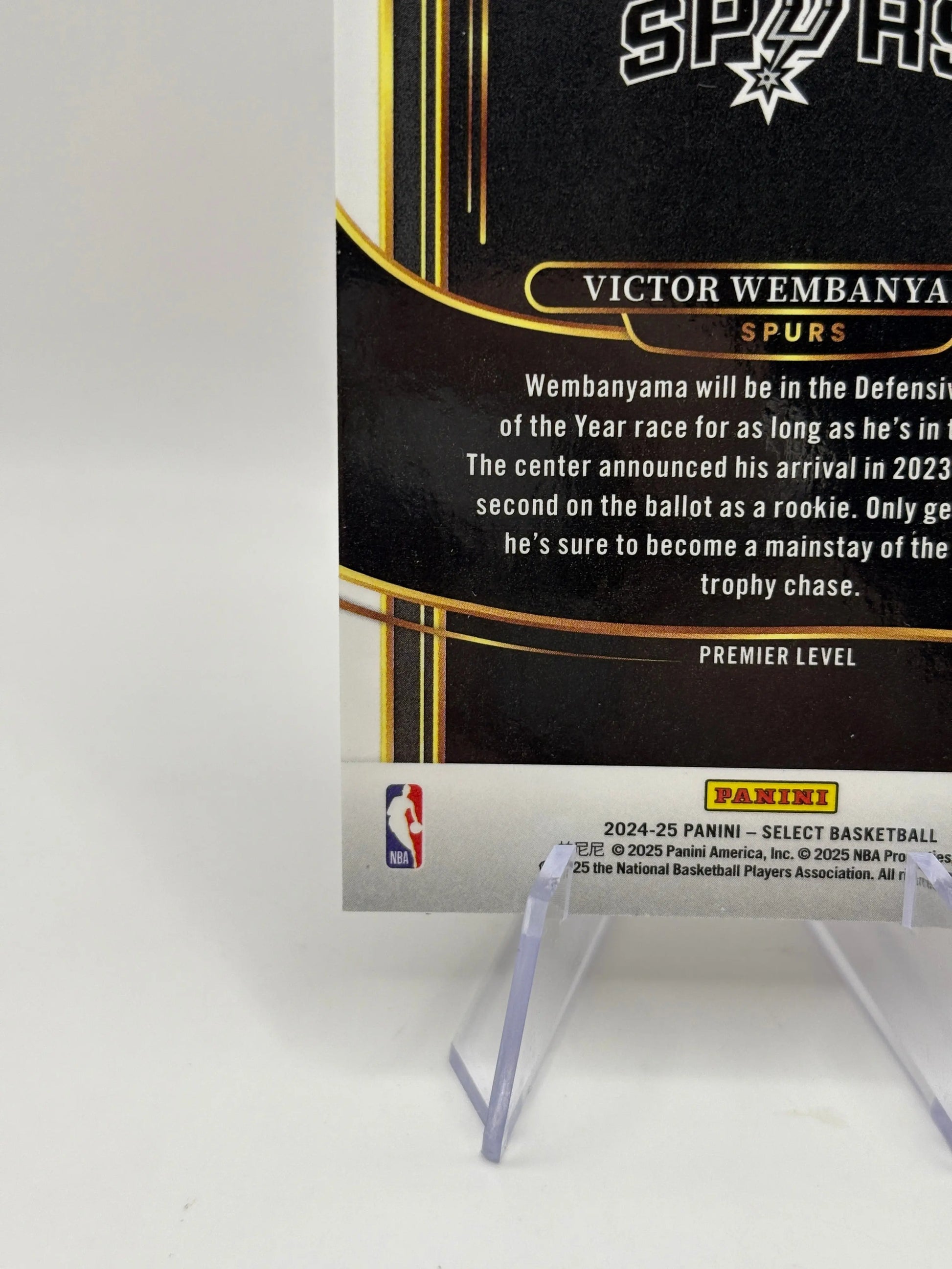 2024-25 Panini Select Victor Wembanyama #102 Premier Level Green White Purple FRENLY BRICKS - Open 7 Days