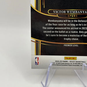 2024-25 Panini Select Victor Wembanyama #102 Premier Level Green White Purple FRENLY BRICKS - Open 7 Days