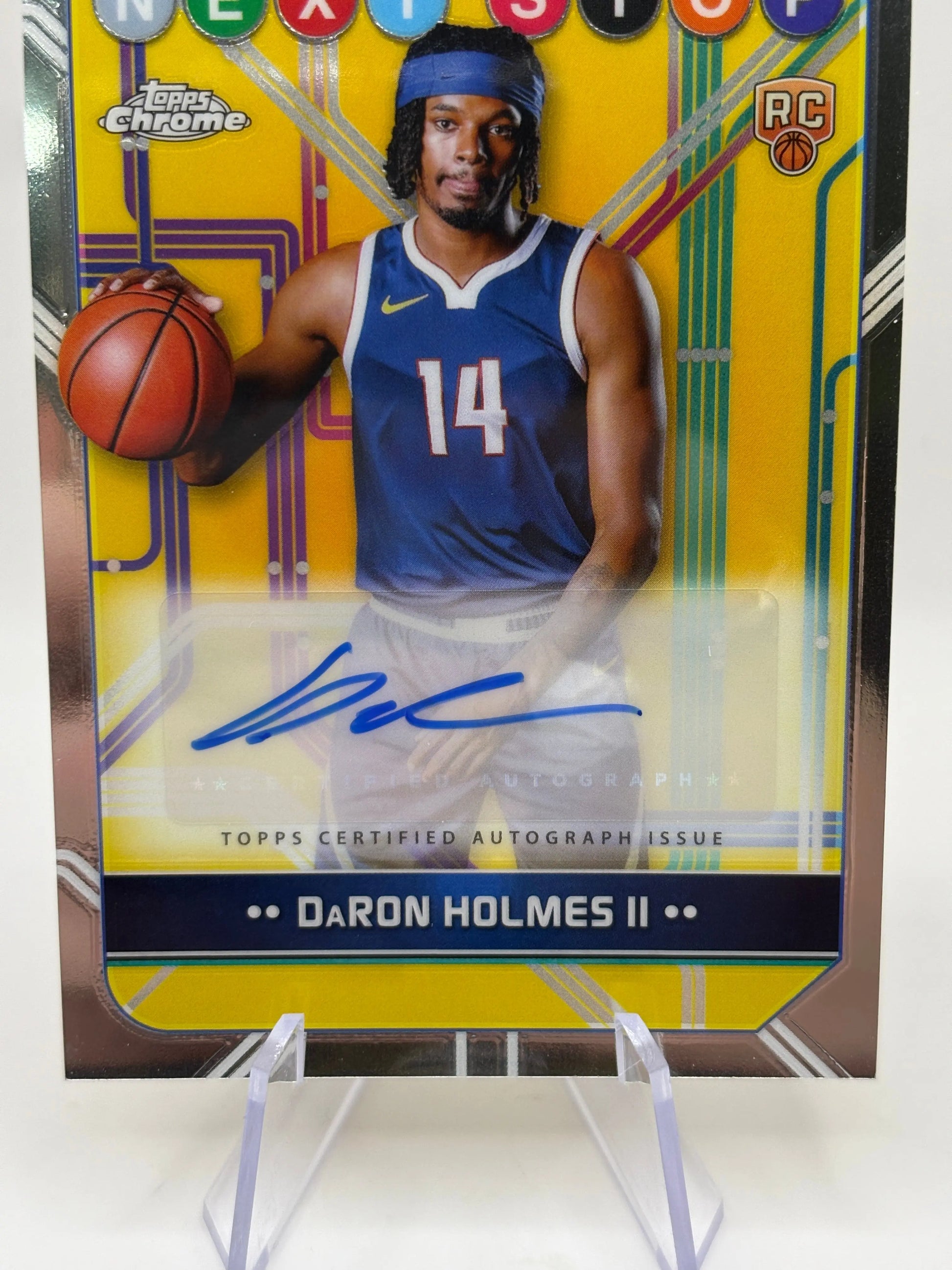 2024-25 Topps Chrome DaRon Holmes II Next Stop Signatures RC Rookie Auto #NSS-DH FRENLY BRICKS - Open 7 Days