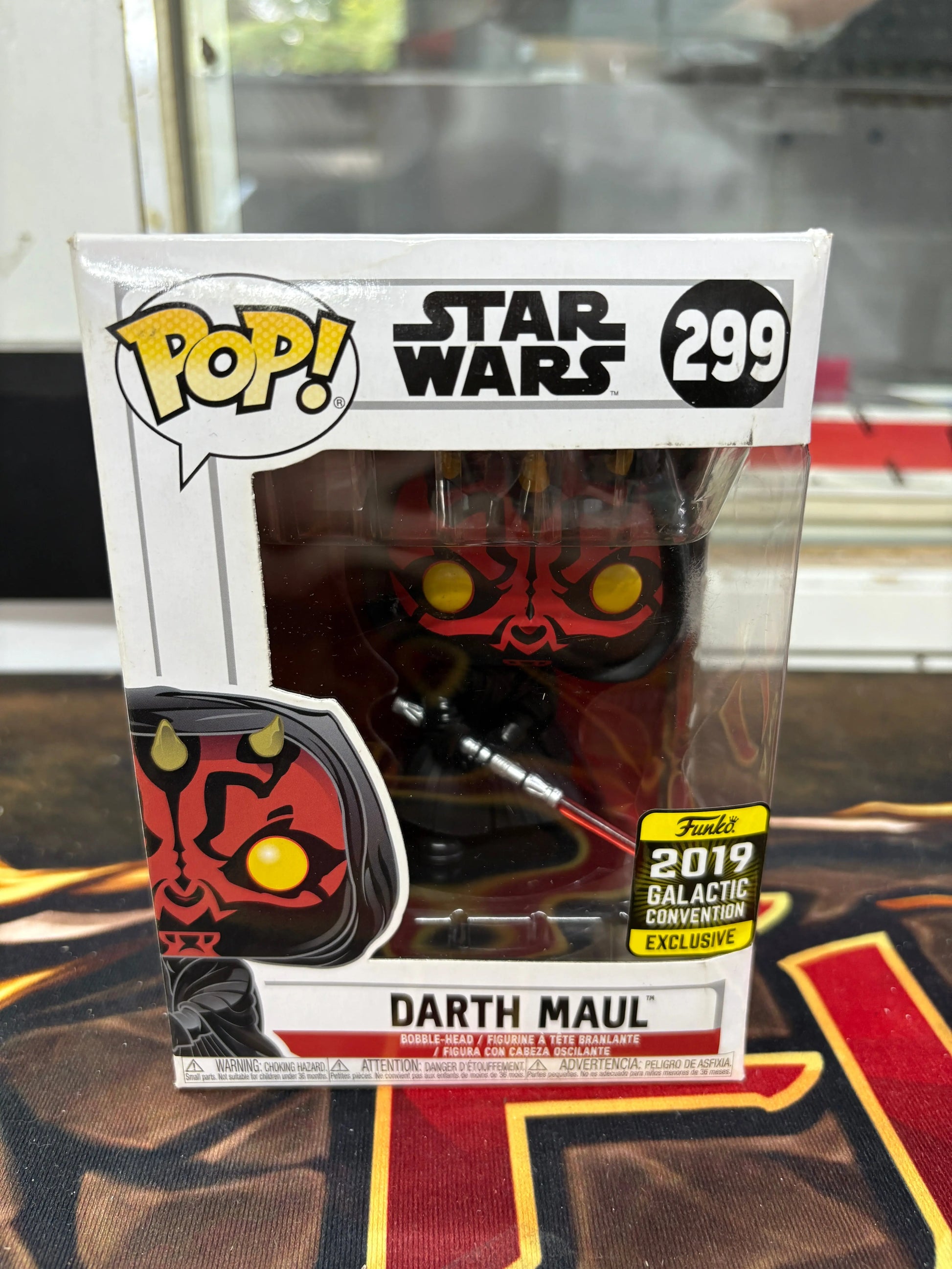 Funko Pop! Star Wars #299 Darth Maul 2019 Galactic Convention Exclusive FRENLY BRICKS - Open 7 Days