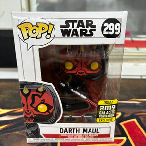 Funko Pop! Star Wars #299 Darth Maul 2019 Galactic Convention Exclusive FRENLY BRICKS - Open 7 Days