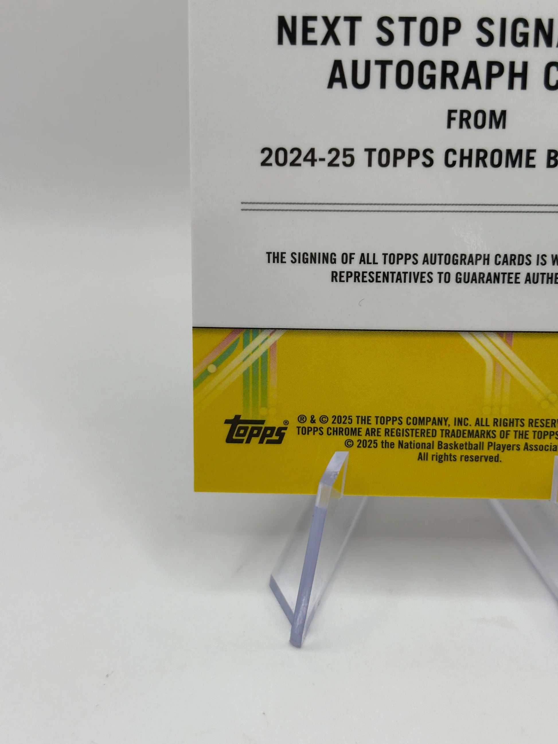 2024-25 Topps Chrome DaRon Holmes II Next Stop Signatures RC Rookie Auto #NSS-DH FRENLY BRICKS - Open 7 Days