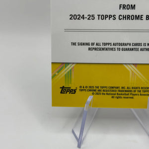 2024-25 Topps Chrome DaRon Holmes II Next Stop Signatures RC Rookie Auto #NSS-DH FRENLY BRICKS - Open 7 Days