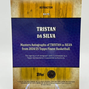 2024-25 Topps Finest Masters Autograph #MA-TD Tristan Da Silva Rookie Auto FRENLY BRICKS - Open 7 Days