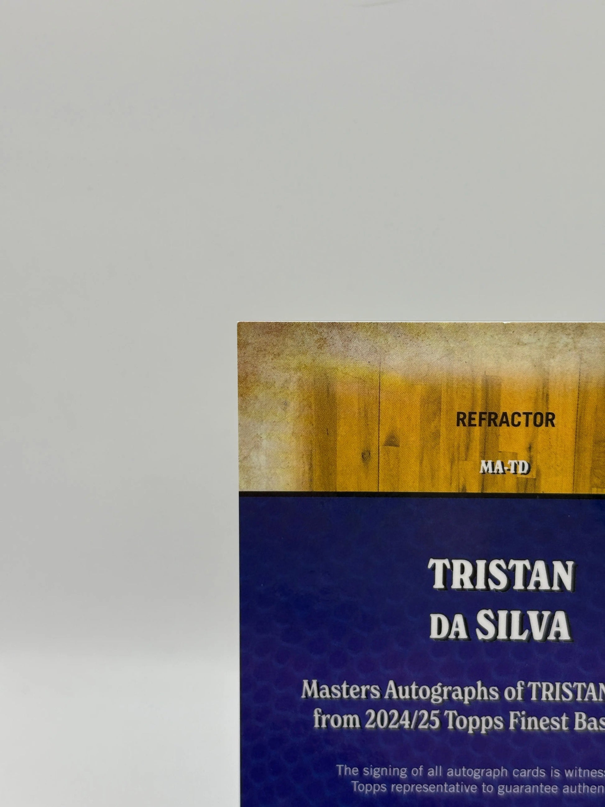 2024-25 Topps Finest Masters Autograph #MA-TD Tristan Da Silva Rookie Auto FRENLY BRICKS - Open 7 Days