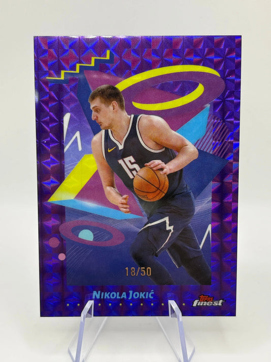2024-25 Topps Finest Purple Refractor - Nikola Jokic 18/50 LP FRENLY BRICKS - Open 7 Days