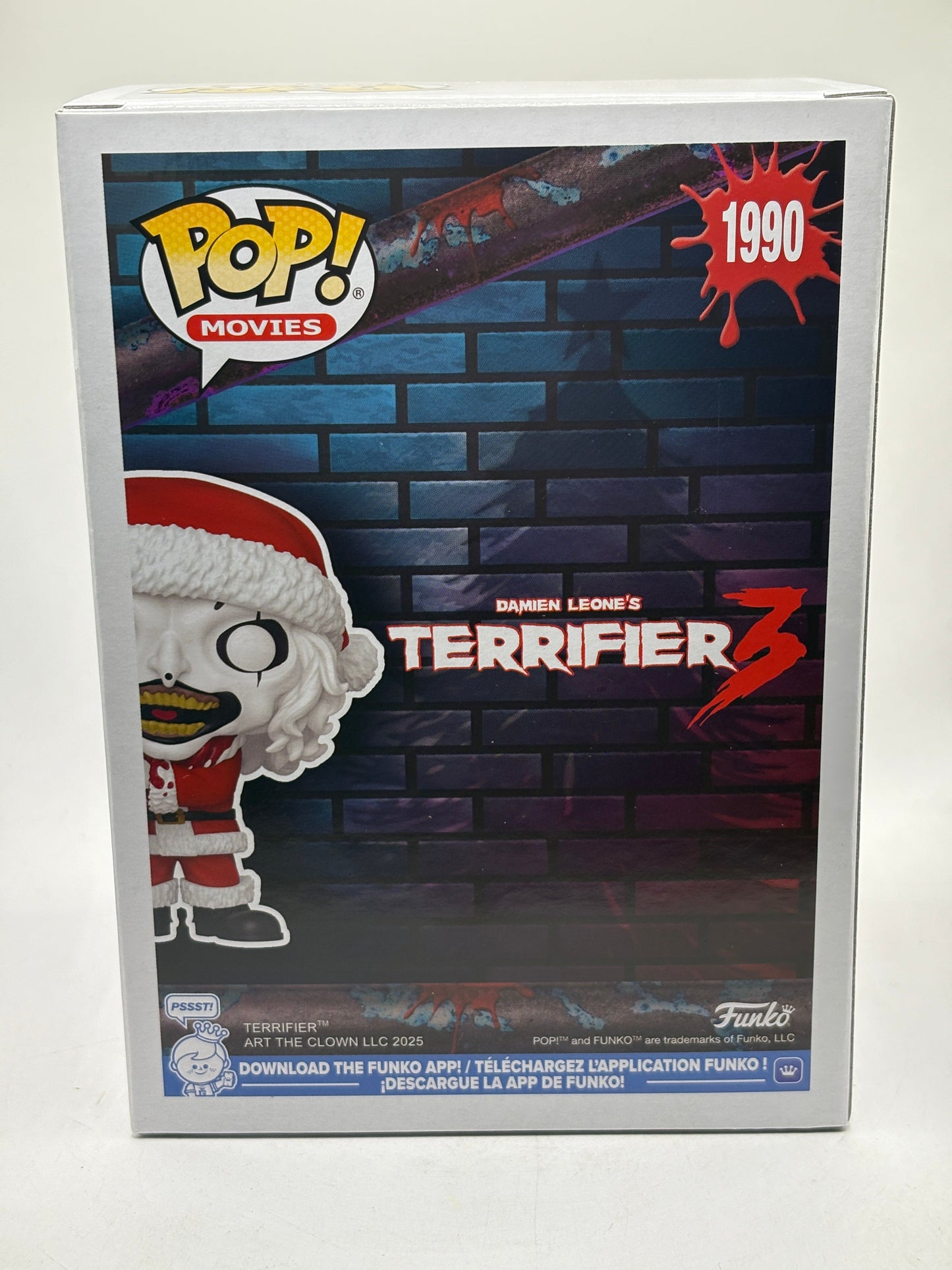 Funko POP! Movies Terrifier 3 #1990 Art The Clown Vinyl Figure FRENLY BRICKS - Open 7 Days