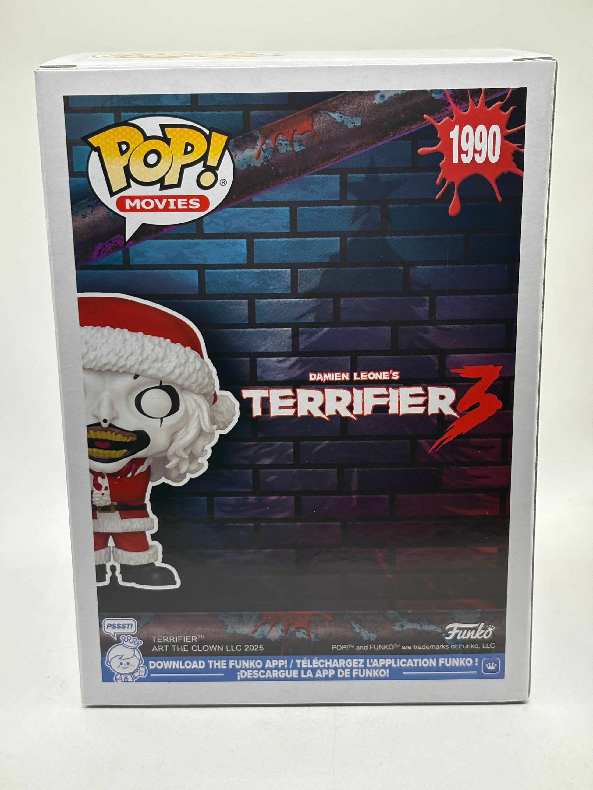 Funko POP! Movies Terrifier 3 #1990 Art The Clown Vinyl Figure FRENLY BRICKS - Open 7 Days