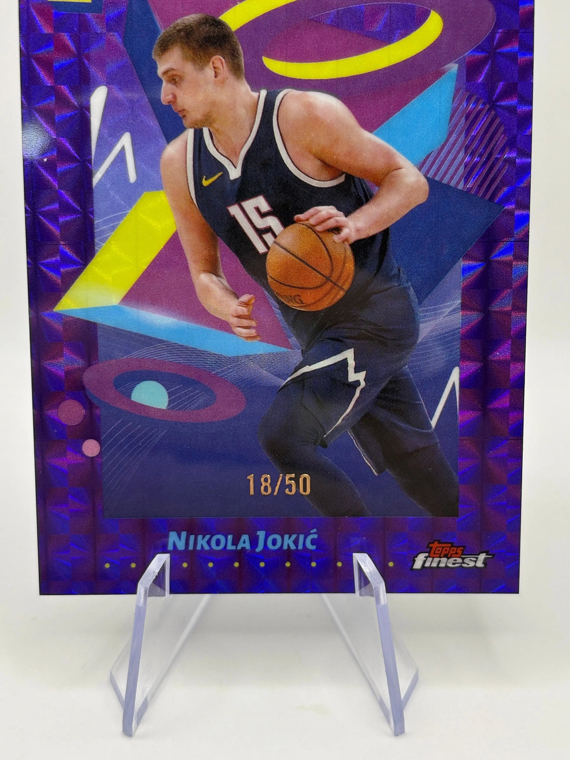 2024-25 Topps Finest Purple Refractor - Nikola Jokic 18/50 LP FRENLY BRICKS - Open 7 Days