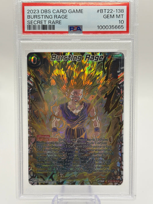 2023 DBS Card Game Bursting Rage BT22-138 SCR PSA 10 FRENLY BRICKS - Open 7 Days
