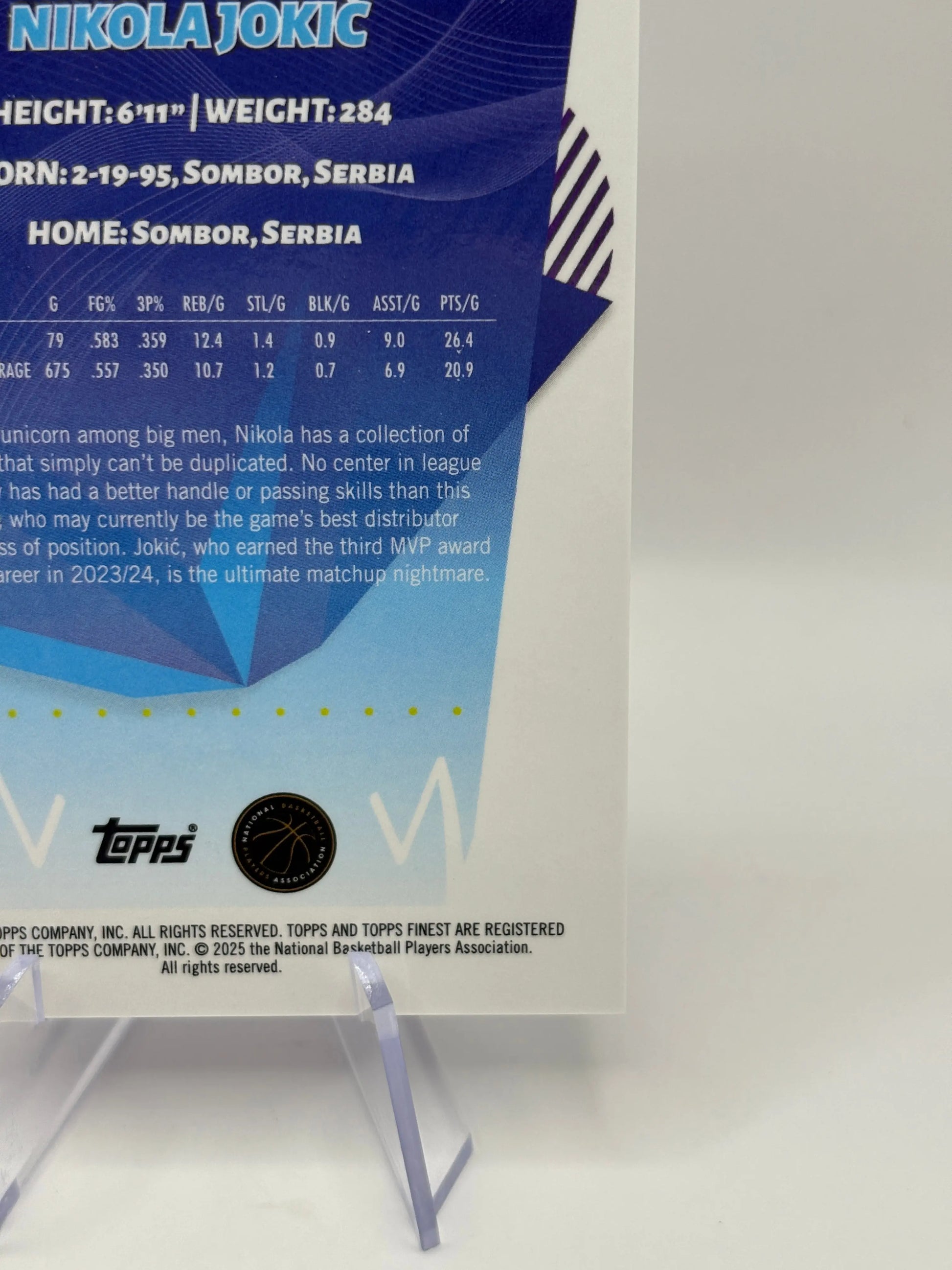 2024-25 Topps Finest Purple Refractor - Nikola Jokic 18/50 LP FRENLY BRICKS - Open 7 Days