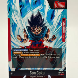 Dragon Ball Super Fusion World - Son Goku FB04-001 L* Alt Art NM FRENLY BRICKS - Open 7 Days