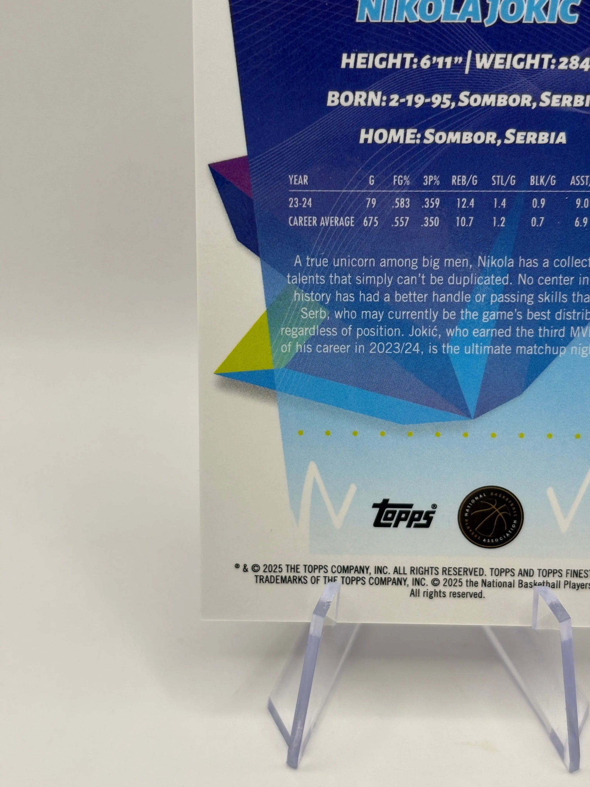 2024-25 Topps Finest Purple Refractor - Nikola Jokic 18/50 LP FRENLY BRICKS - Open 7 Days