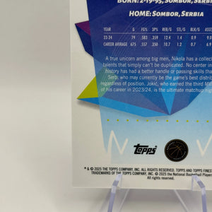 2024-25 Topps Finest Purple Refractor - Nikola Jokic 18/50 LP FRENLY BRICKS - Open 7 Days