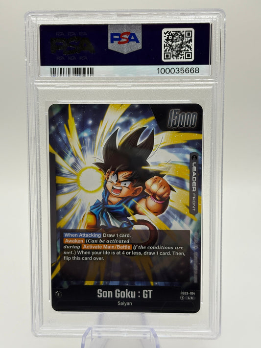 2024 DBS Fusion World Son Goku : GT FB03-104 Leader Alt Art PSA 10 FRENLY BRICKS - Open 7 Days