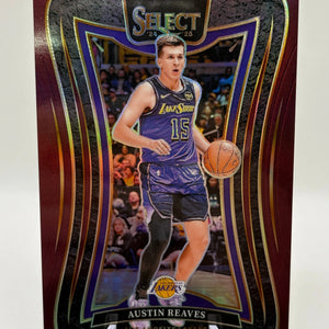 2024-25 Panini Select Basketball Austin Reaves Maroon /85 Mezzanine Level LA Lakers FRENLY BRICKS - Open 7 Days