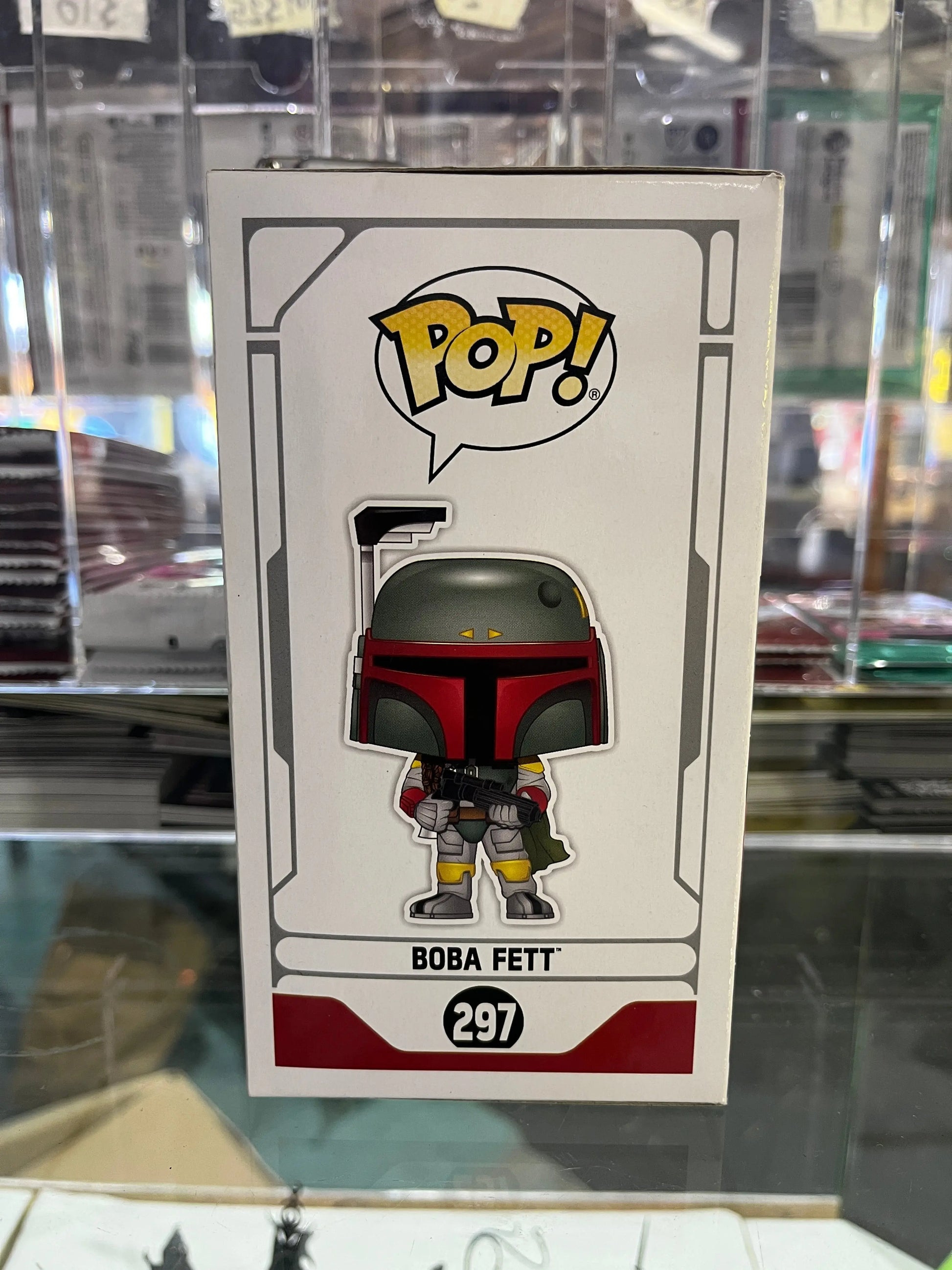 Funko Pop! Star Wars Boba Fett #297 Green Chrome Summer Con 2019 FRENLY BRICKS - Open 7 Days