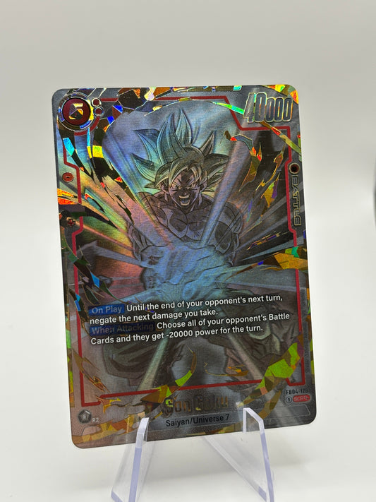 Dragon Ball Super Fusion World - Son Goku FB04-129 SCR** NM FRENLY BRICKS - Open 7 Days