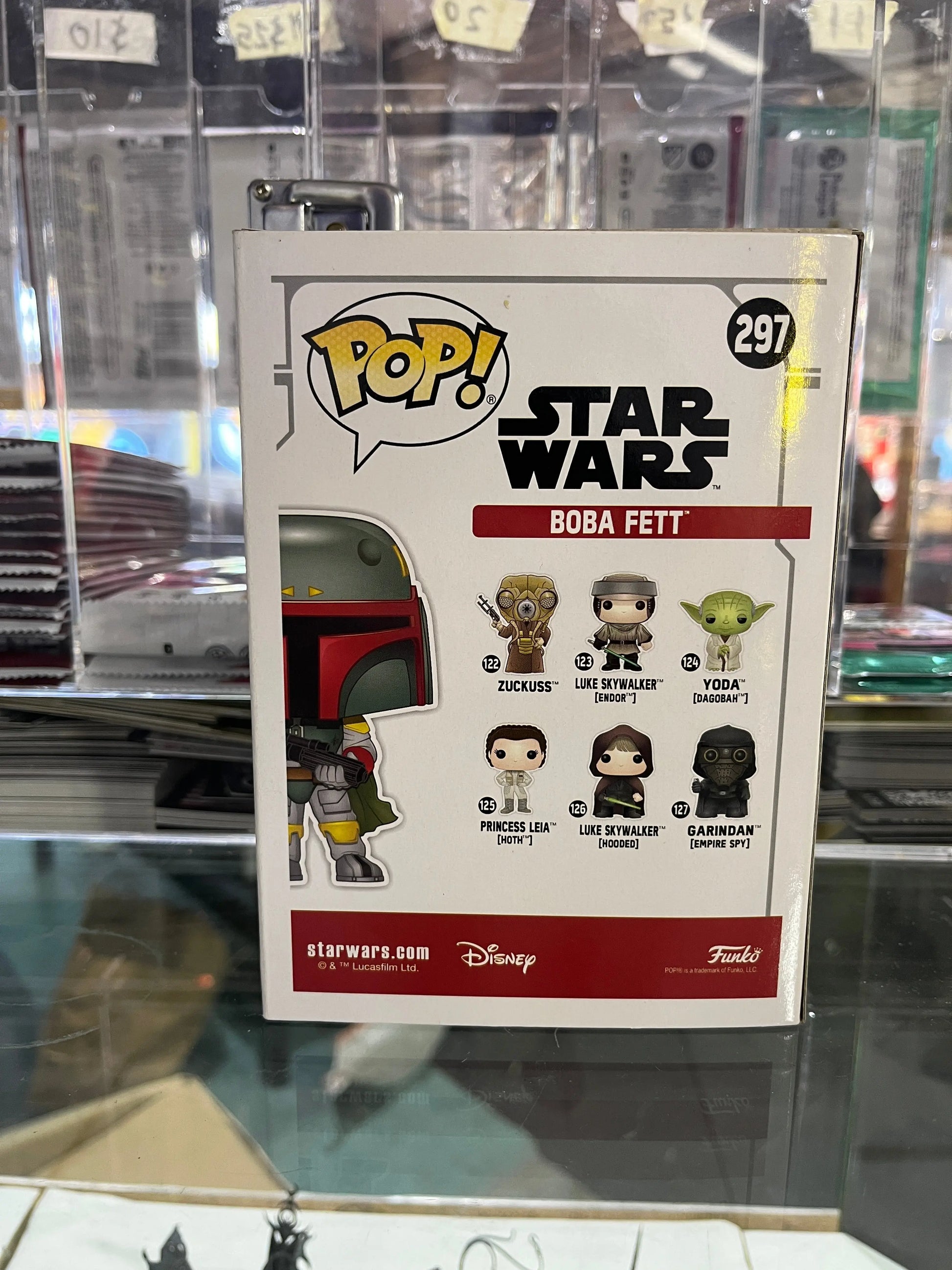 Funko Pop! Star Wars Boba Fett #297 Green Chrome Summer Con 2019 FRENLY BRICKS - Open 7 Days