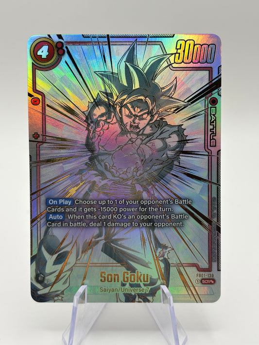 Dragon Ball Super Fusion World - Son Goku FB01-139 SCR** Alt Art NM FRENLY BRICKS - Open 7 Days