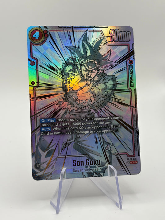 Dragon Ball Super Fusion World - Son Goku FB01-139 SCR** Alt Art NM FRENLY BRICKS - Open 7 Days