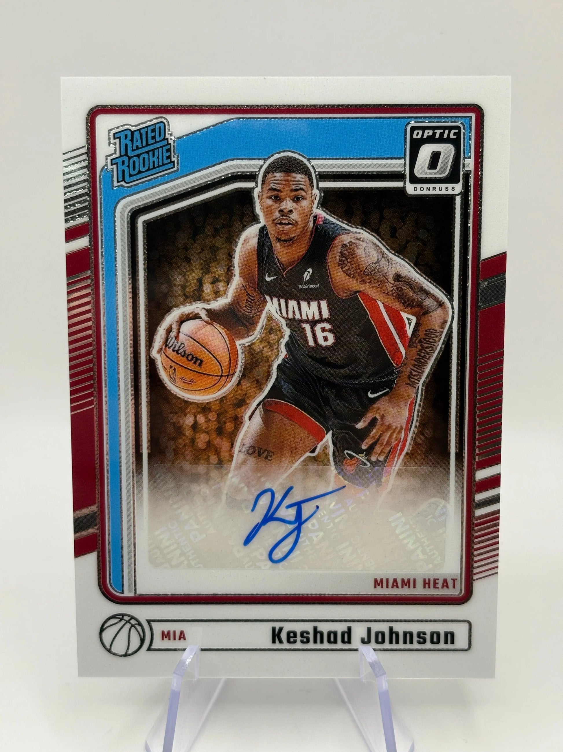 2024-25 Panini Donruss Optic Basketball #326 Keshad Johnson Rated Rookie Auto FRENLY BRICKS - Open 7 Days