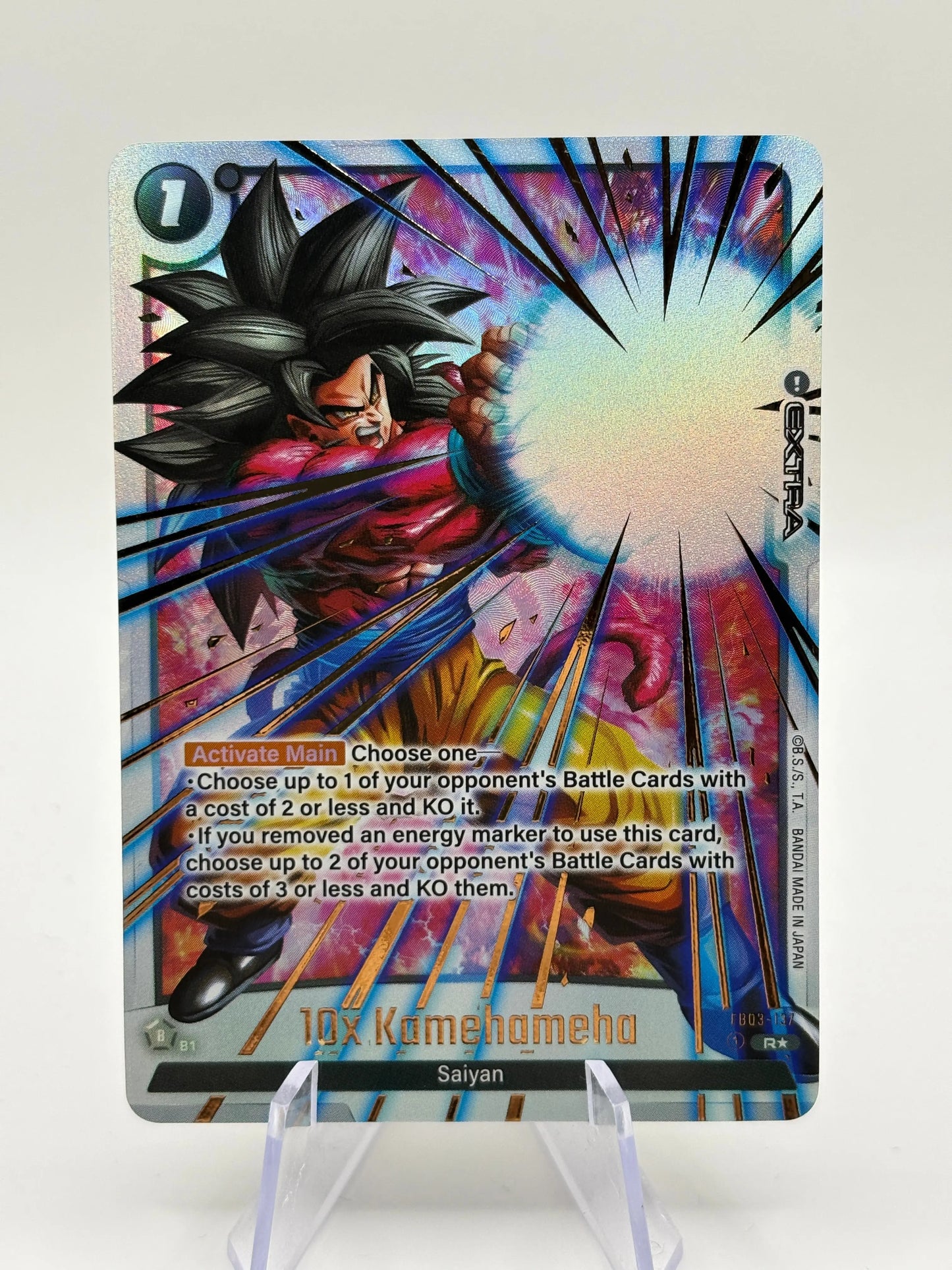 Dragon Ball Super Fusion World - 10x Kamehameha FB03-137 R* Alt Art LP FRENLY BRICKS - Open 7 Days