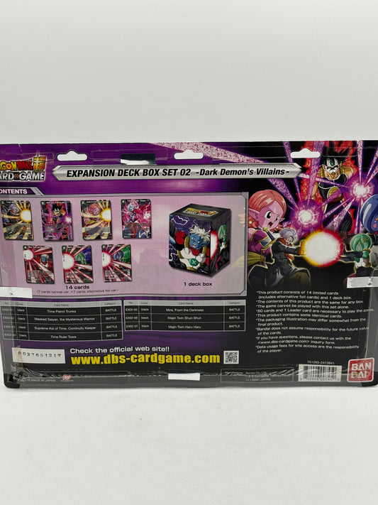 Dragon Ball Super DBS Expansion Deck Box Set 02 Dark Demon's Villains Cards FRENLY BRICKS - Open 7 Days