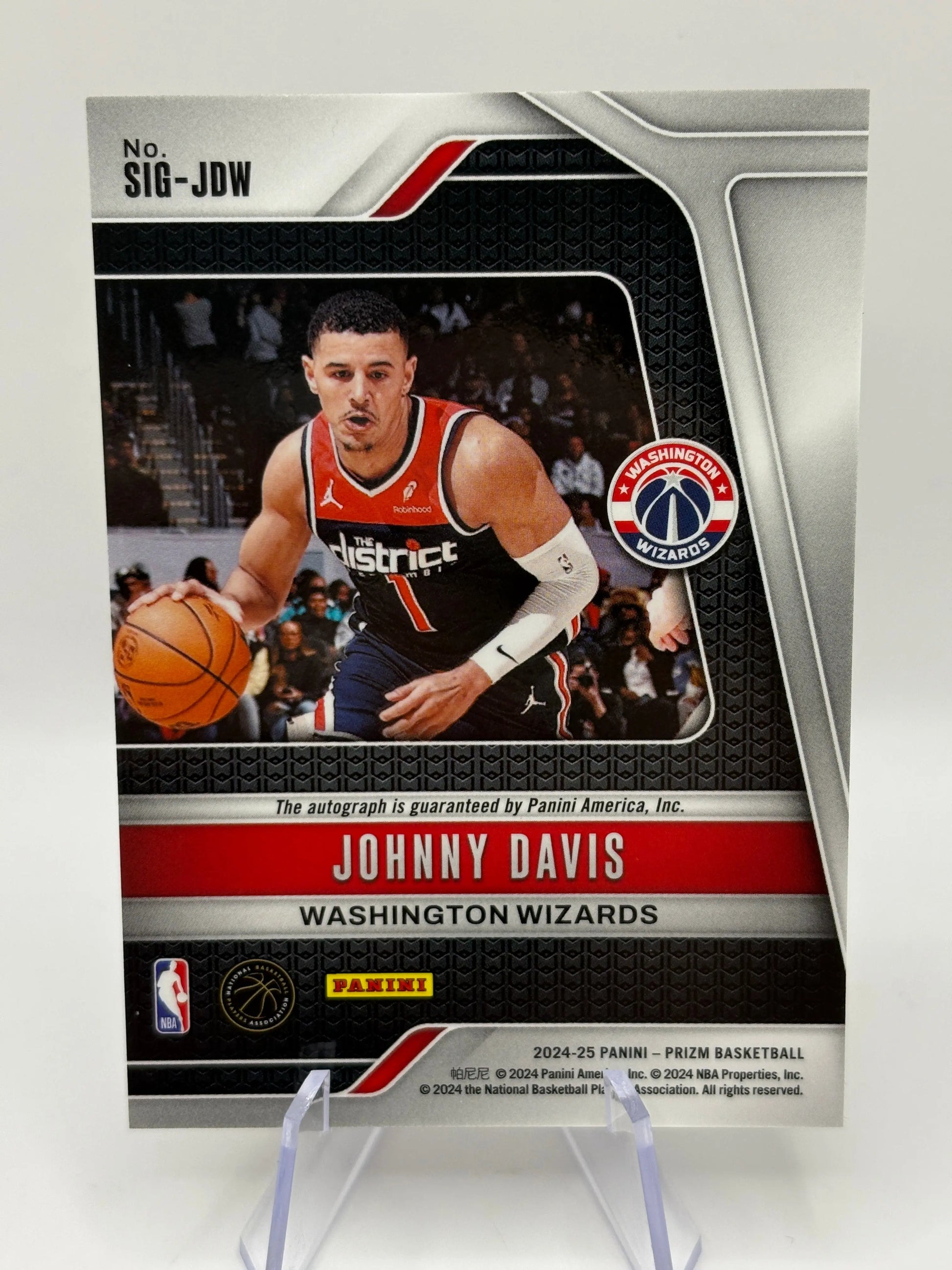 2024-25 Panini Prizm Basketball - Johnny Davis #SIG-JDW Auto FRENLY BRICKS - Open 7 Days