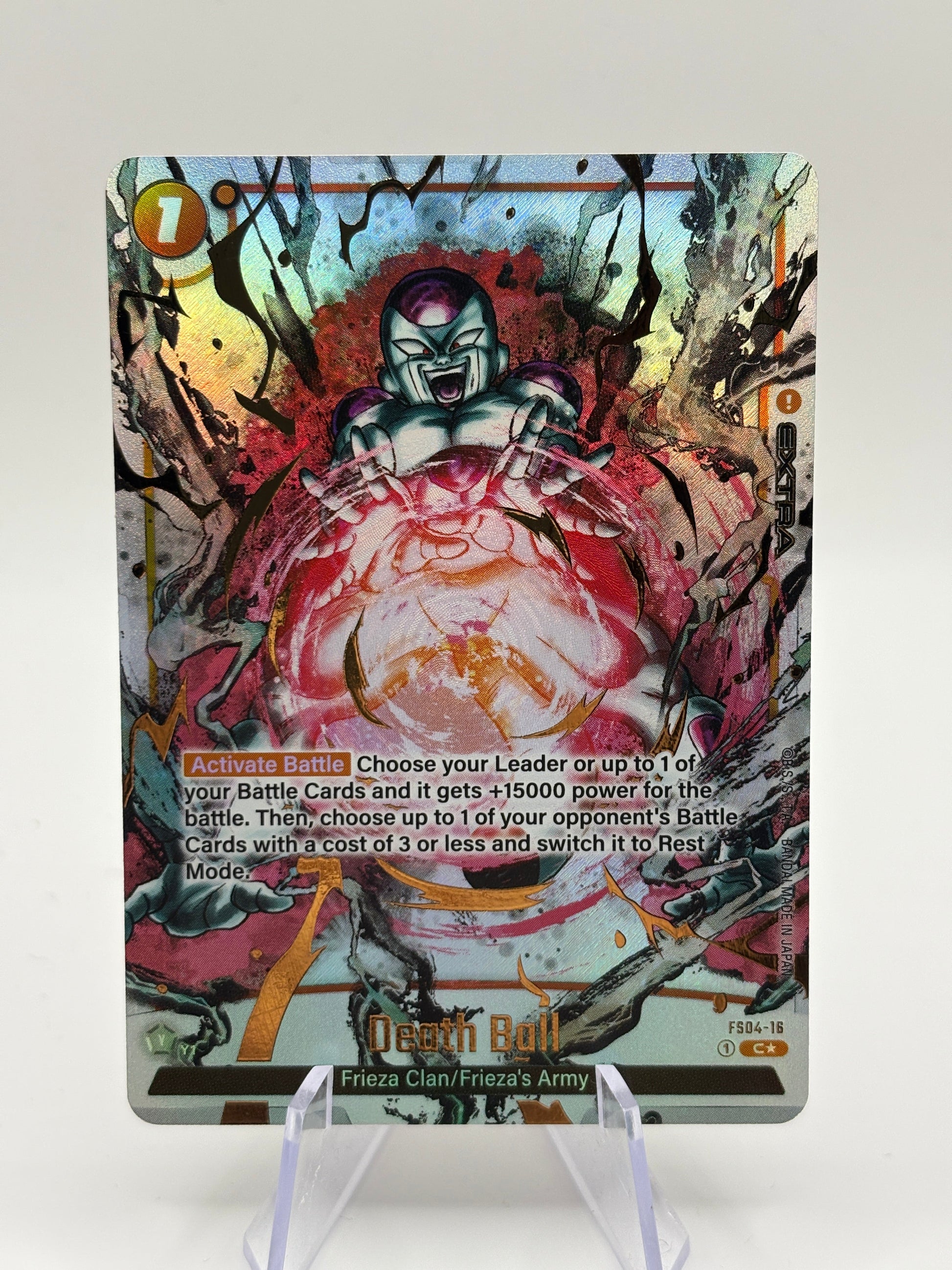 Dragon Ball Super Fusion World - Death Ball FS04-16 C* Alt Art LP FRENLY BRICKS - Open 7 Days