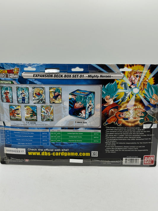 Dragon Ball Super DBS Card Game Expansion Deck Box Set 01 Mighty Heroes Sealed FRENLY BRICKS - Open 7 Days