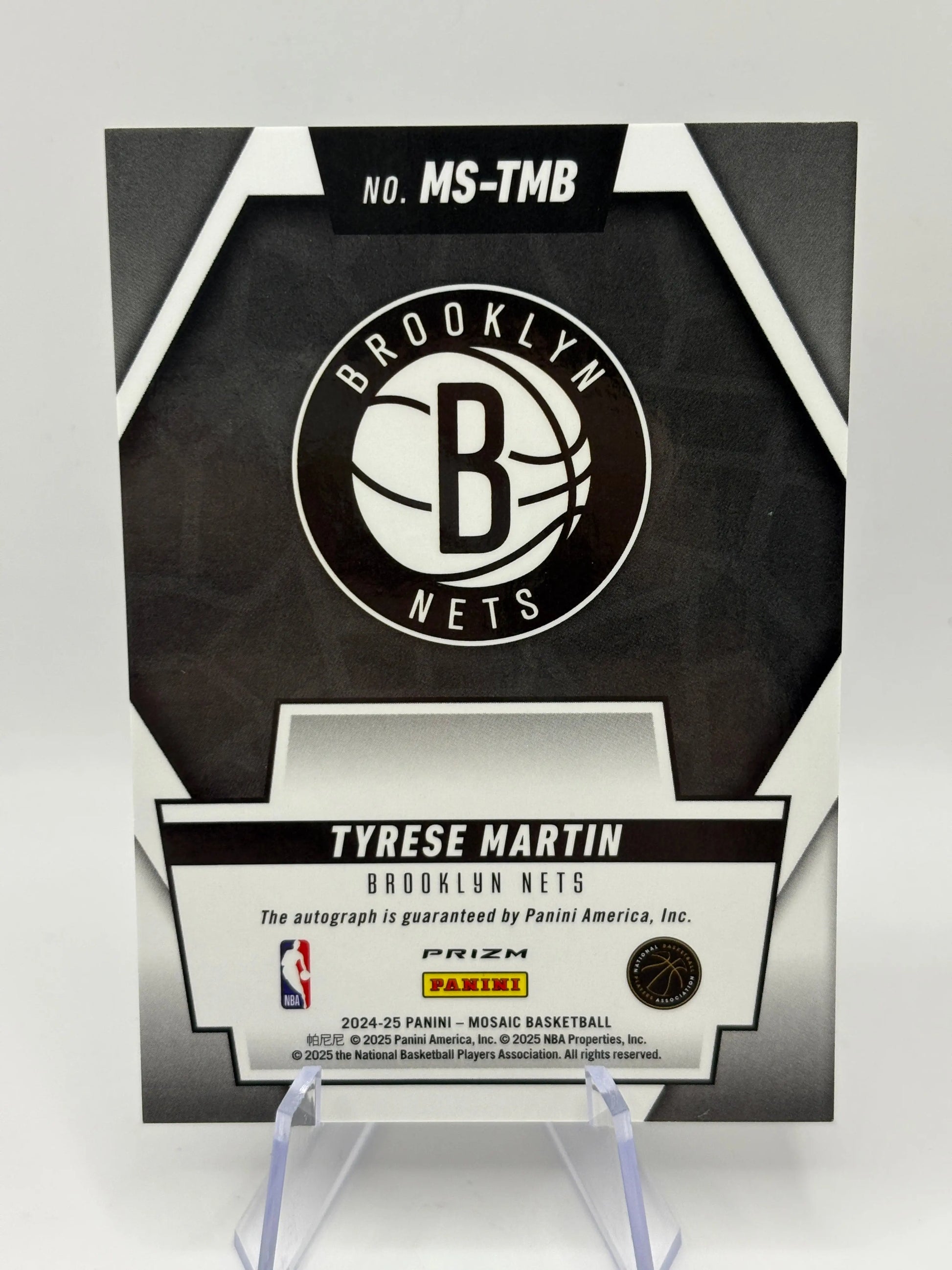 2024-25 Panini Mosaic Basketball - Tyrese Martin Auto Blue #MS-TMB Scripts FRENLY BRICKS - Open 7 Days