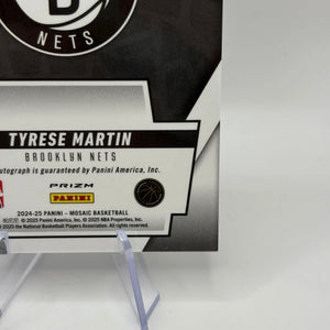 2024-25 Panini Mosaic Basketball - Tyrese Martin Auto Blue #MS-TMB Scripts FRENLY BRICKS - Open 7 Days