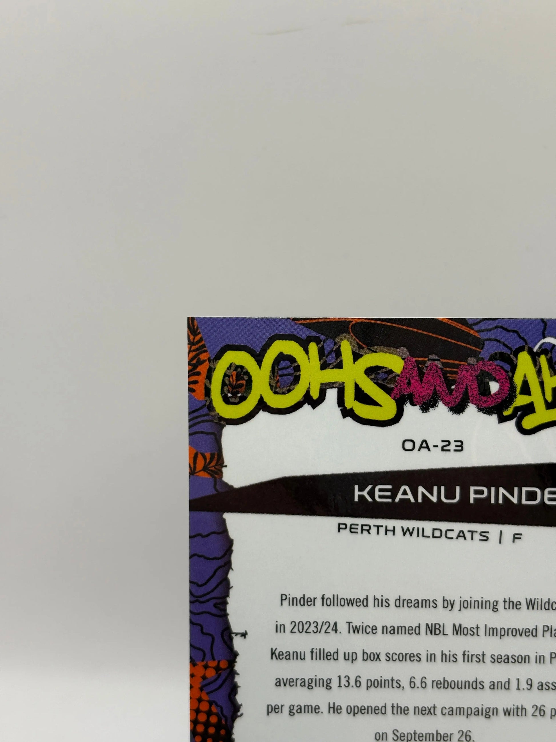 2024/25 Topps Chrome NBL Keanu Pinder Oohs Ahhs Gold Refractor #/50 Wildcats FRENLY BRICKS - Open 7 Days