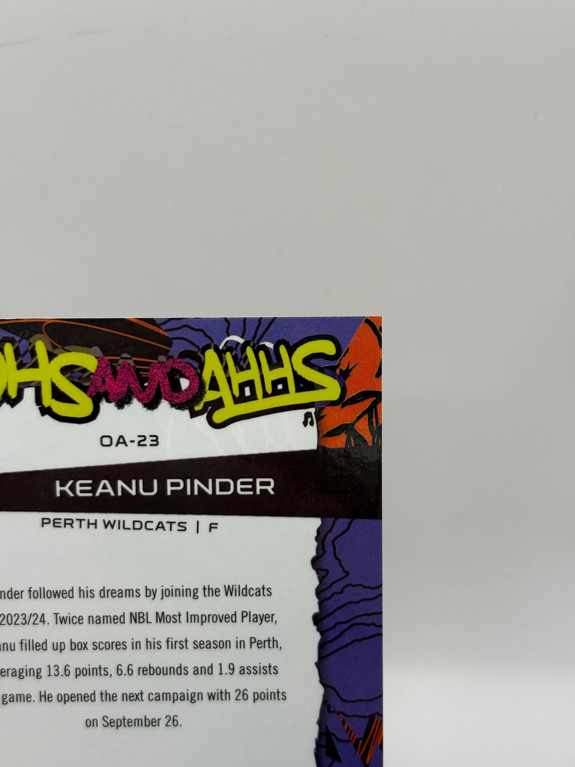 2024/25 Topps Chrome NBL Keanu Pinder Oohs Ahhs Gold Refractor #/50 Wildcats FRENLY BRICKS - Open 7 Days