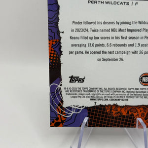 2024/25 Topps Chrome NBL Keanu Pinder Oohs Ahhs Gold Refractor #/50 Wildcats FRENLY BRICKS - Open 7 Days