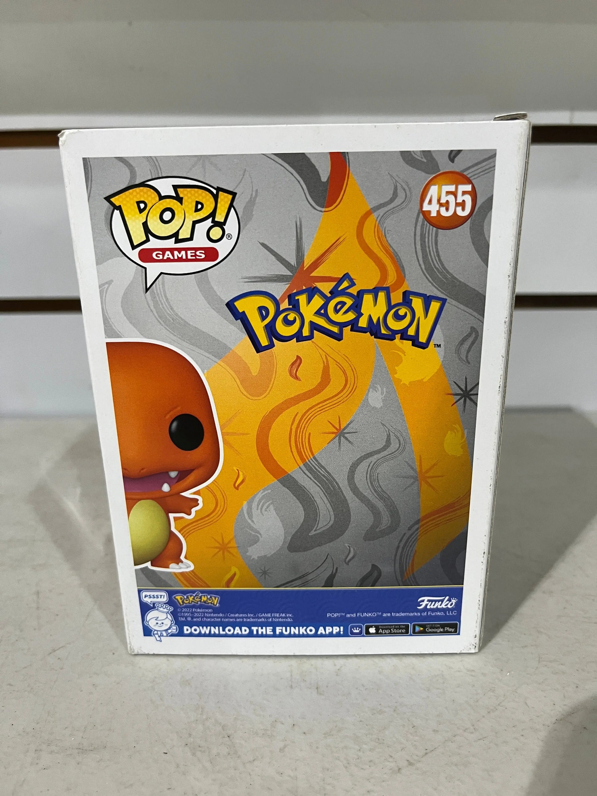 Funko Pop! CHARMANDER #455 Pokemon Metallic 2022 Summer Con Exclusive FRENLY BRICKS - Open 7 Days