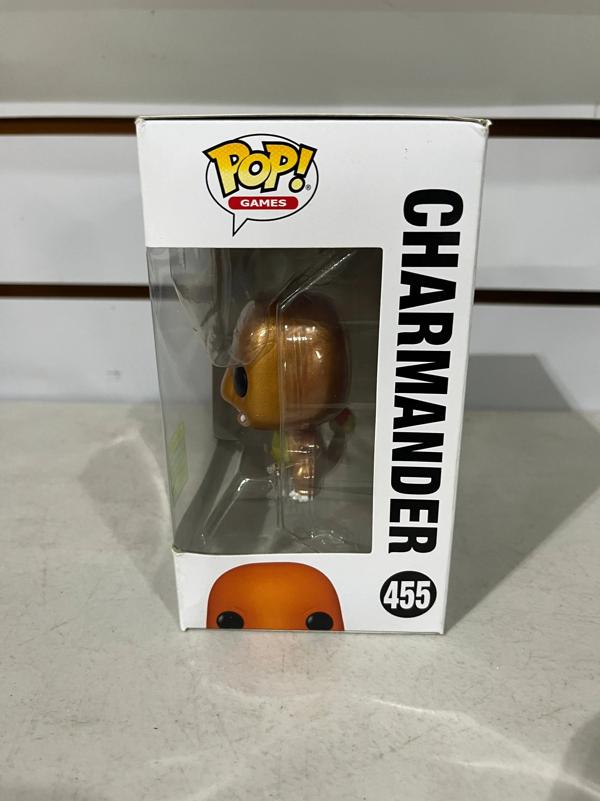 Funko Pop! CHARMANDER #455 Pokemon Metallic 2022 Summer Con Exclusive FRENLY BRICKS - Open 7 Days