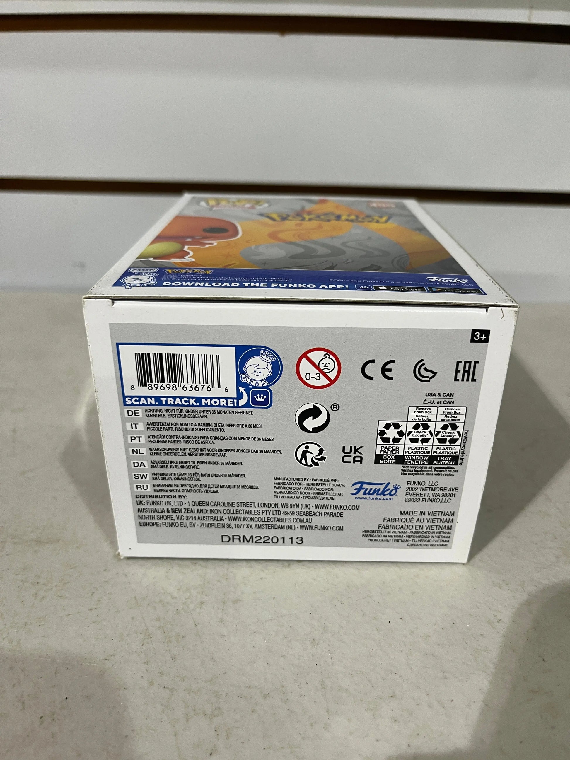 Funko Pop! CHARMANDER #455 Pokemon Metallic 2022 Summer Con Exclusive FRENLY BRICKS - Open 7 Days