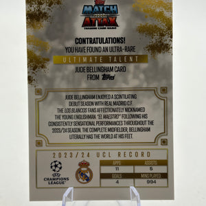 Topps match attax 2024/25 Jude Bellingham Ultimate Talent El Maestro De Madrid FRENLY BRICKS - Open 7 Days