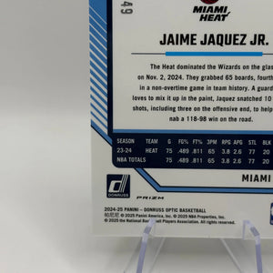 2024-25 Donruss Optic Lime Green #22 Jaime Jaquez Jr. 149/149 HEAT FRENLY BRICKS - Open 7 Days