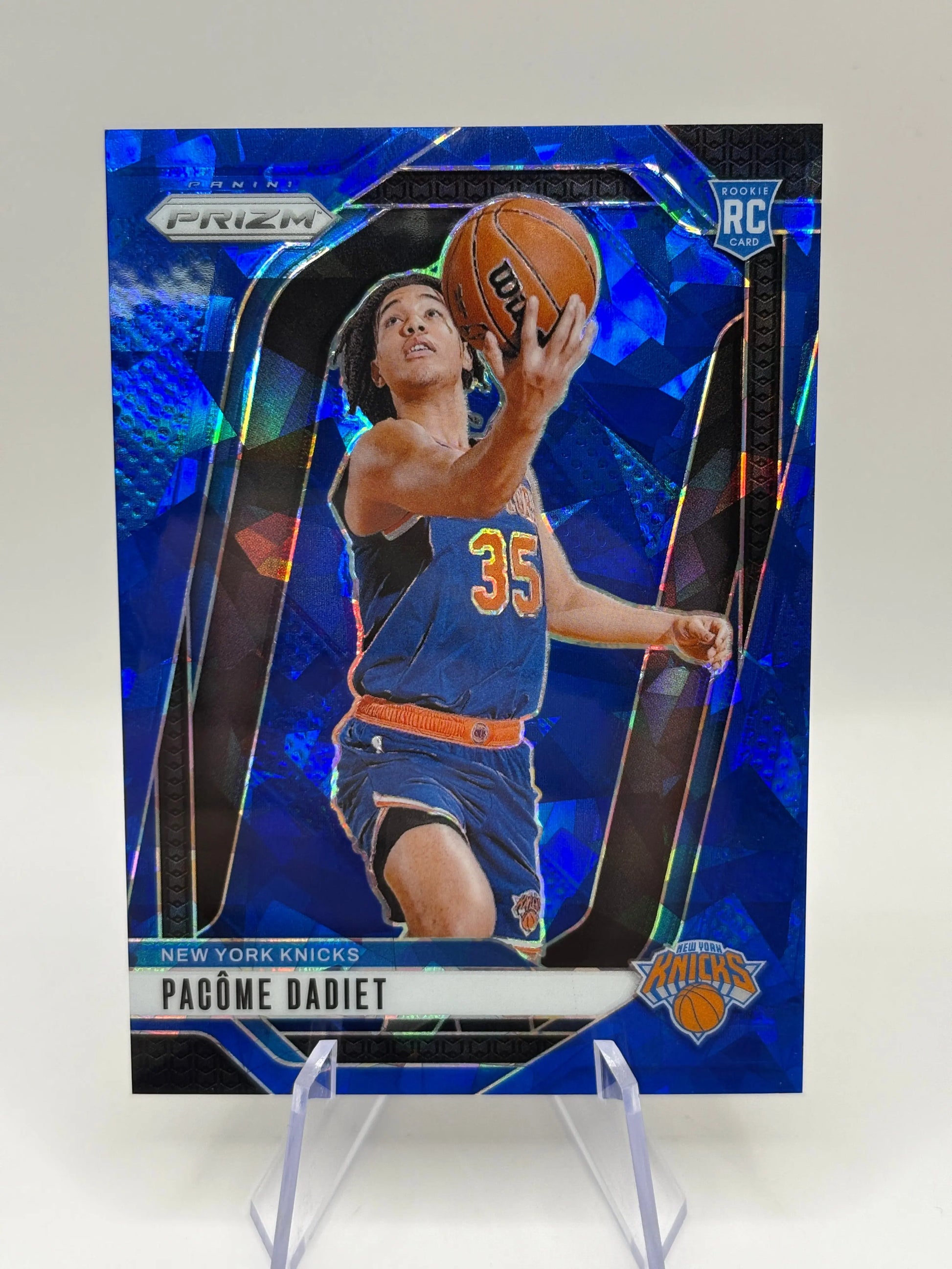 2024-25 Panini Prizm Basketball - Pacome Dadiet #259 077/125 Blue Ice FRENLY BRICKS - Open 7 Days