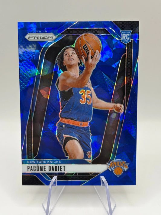 2024-25 Panini Prizm Basketball - Pacome Dadiet #259 077/125 Blue Ice FRENLY BRICKS - Open 7 Days