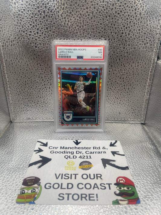 PSA 7, 2022 Panini NBA Hoops LaMELO Ball Gravity FRENLY BRICKS - Open 7 Days