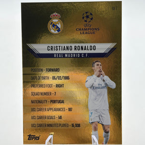 2024-25 Topps UCC Gold Edge Limited Edition Cristiano Ronaldo Real Madrid FRENLY BRICKS - Open 7 Days