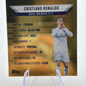2024-25 Topps UCC Gold Edge Limited Edition Cristiano Ronaldo Real Madrid FRENLY BRICKS - Open 7 Days