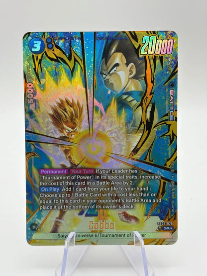 Dragon Ball Super Fusion World - Cabba FB08-029 SR* Alt Art NM FRENLY BRICKS - Open 7 Days