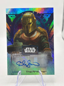 Topps Star Wars #A-ES Emily Swallow as The Armorer Auto /50