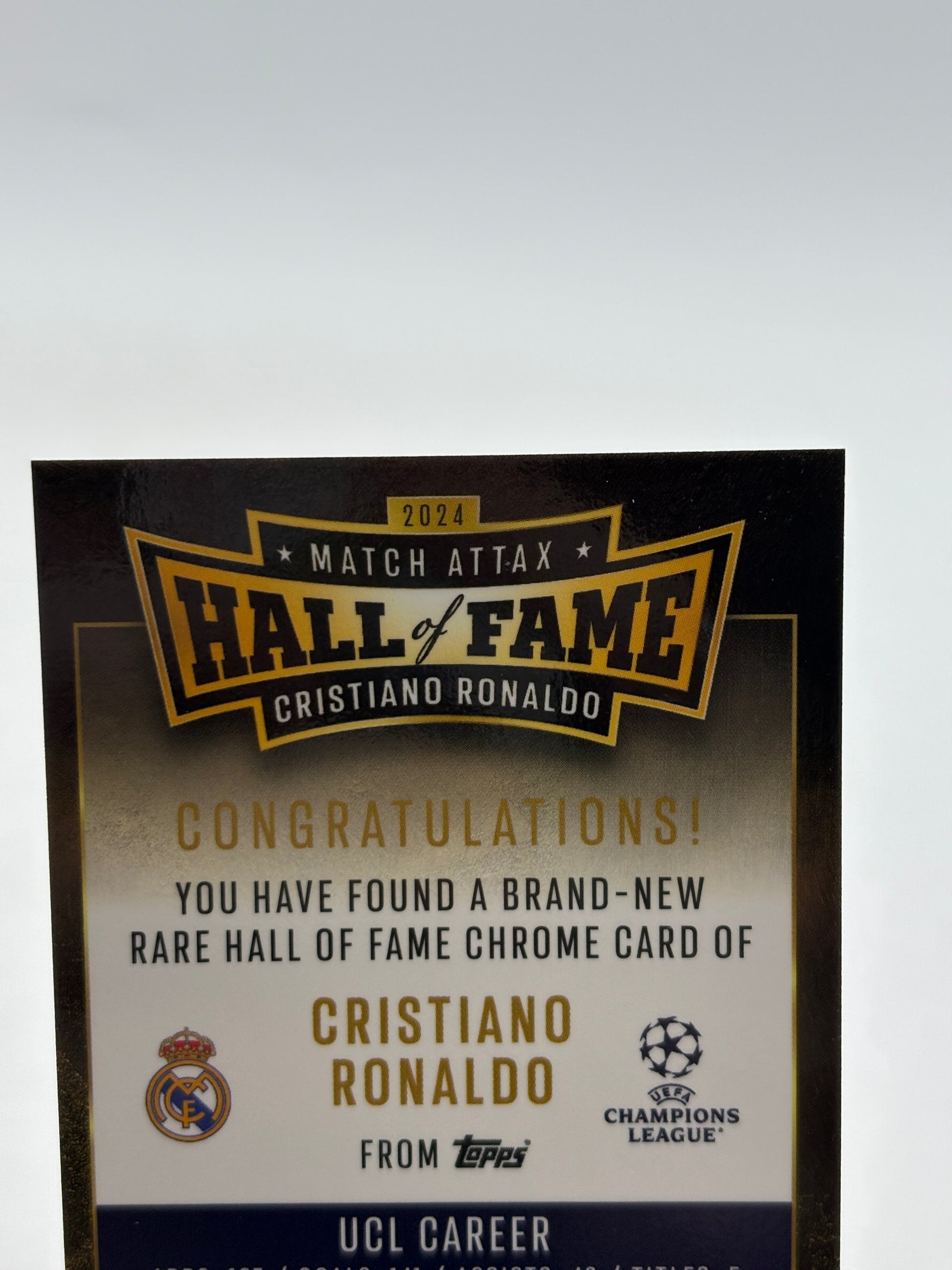 2024-25 Match Attax Hall Of Fame Cristiano Ronaldo FRENLY BRICKS - Open 7 Days